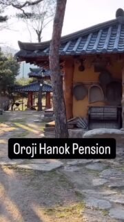 Stayed at Oroji Hanok pension in the Naksonggang river valley. Had the place to ourselves! Very peaceful #nakdonggang #오로지펜션