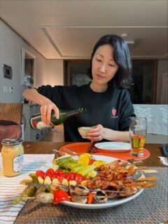 BTS/Netflix night at Romana’s excellent Izakaya lovely food and company :)