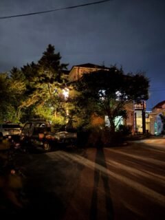 Bright cloudy dark night. Hidden moon #byeonsanbando #변산반도